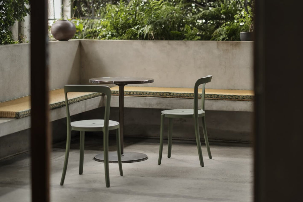 On & On Stacking Chair in lifestyle shot